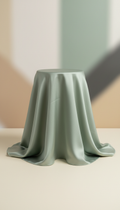 Sage Green Silk Face Cloth For Gentle Cleansing